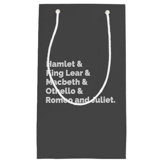 Shakespeare Plays I Klein Cadeauzakje (Voorkant)