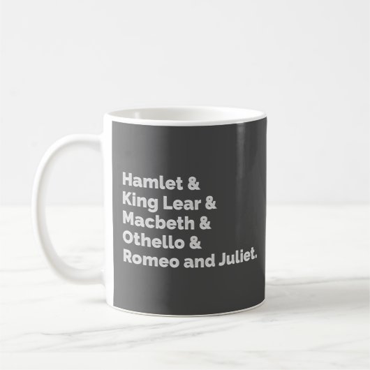 Shakespeare Plays I Koffiemok (Links)