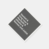 Shakespeare Plays I Servetten (Hoek)