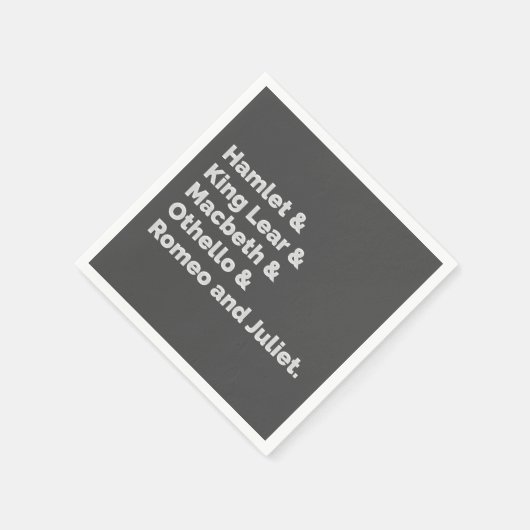 Shakespeare Plays I Servetten (Hoek)