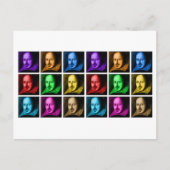 Shakespeare Pop Art Briefkaart (Voorkant)