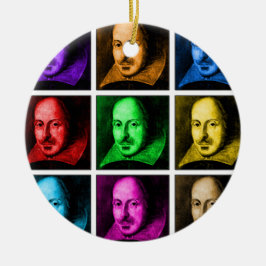 Shakespeare Pop Art Keramisch Ornament