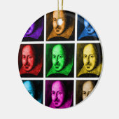 Shakespeare Pop Art Keramisch Ornament (Links)