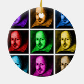 Shakespeare Pop Art Keramisch Ornament (Achterkant)