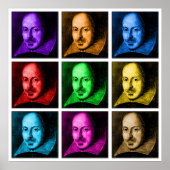 Shakespeare Pop Art Poster (Voorkant)