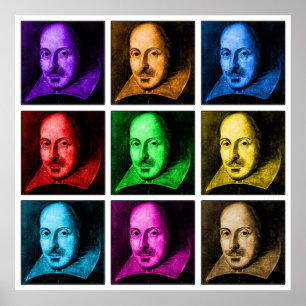 Shakespeare Pop Art Poster