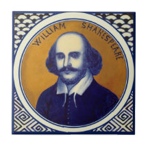 Shakespeare Portrait Antiek Cobalt Copeland Repro