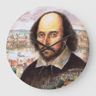 Shakespeare Portrait Clock Grote Klok