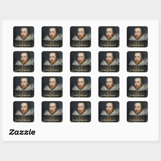 Shakespeare Portrait Stickers (Vel)