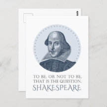 Shakespeare-portret met om al dan niet een offerte