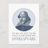 Shakespeare-portret met om al dan niet een offerte briefkaart (Voorkant)