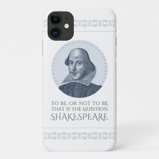 Shakespeare-portret met om al dan niet een offerte Case-Mate iPhone case (Achterkant)