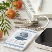 Shakespeare-portret met om al dan niet een offerte sleutelhanger (Voorkant Rechts)