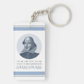 Shakespeare-portret met om al dan niet een offerte sleutelhanger (achterkant)