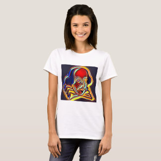 Shakespeare portret - moderne kunst t-shirt