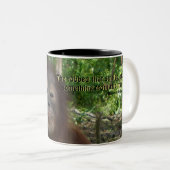 Shakespeare Quotation Glimlach Tweekleurige Koffiemok (Voorkant rechts)