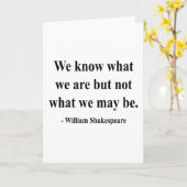 Shakespeare Quote 3a Kaart (Gele Bloem)