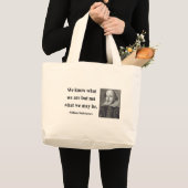 Shakespeare Quote 3b Grote Tote Bag (Voorkant (product))