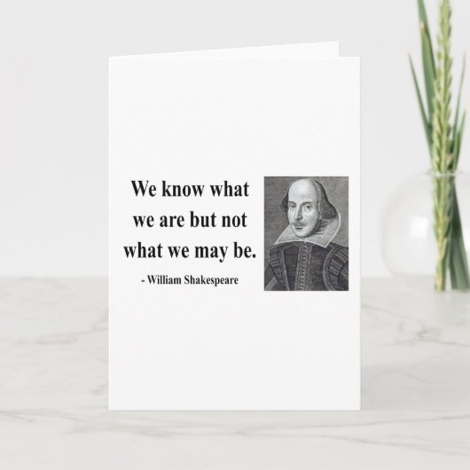Shakespeare Quote 3b Kaart (Voorkant)