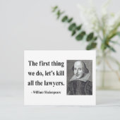 Shakespeare Quote 4b Briefkaart (Staand voorkant)