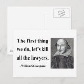 Shakespeare Quote 4b Briefkaart (Voorkant / Achterkant)