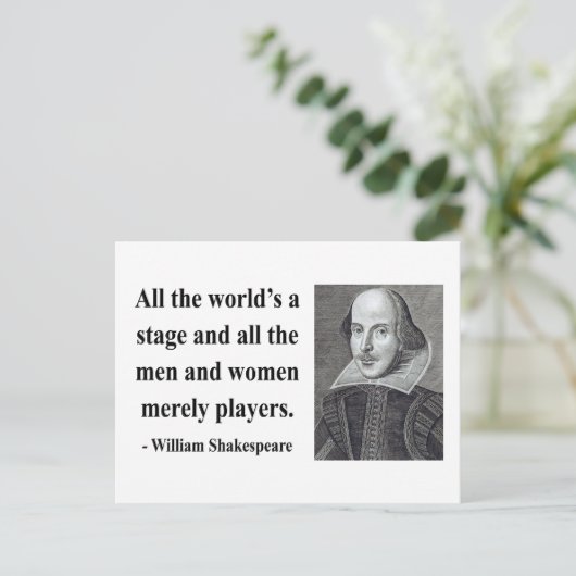 Shakespeare Quote 5b Briefkaart (Staand voorkant)