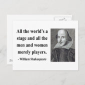 Shakespeare Quote 5b Briefkaart (Voorkant / Achterkant)