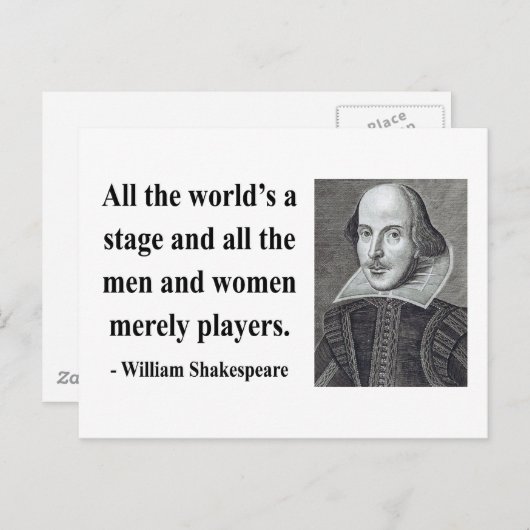 Shakespeare Quote 5b Briefkaart (Voorkant / Achterkant)