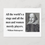 Shakespeare Quote 5b Briefkaart (Voorkant)