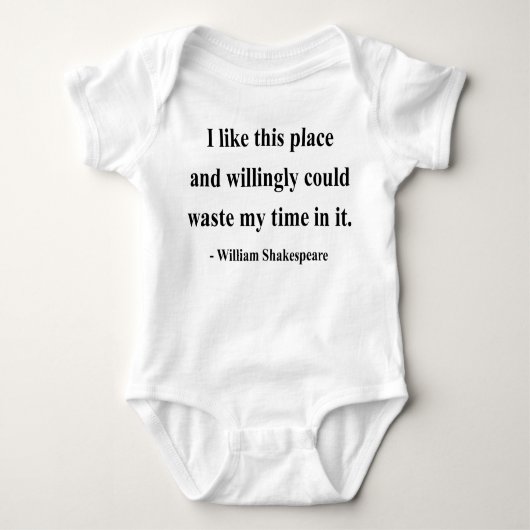 Shakespeare Quote 6a Romper (Voorkant)