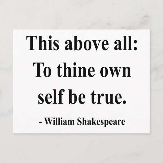 Shakespeare Quote 8a Briefkaart (Voorkant)