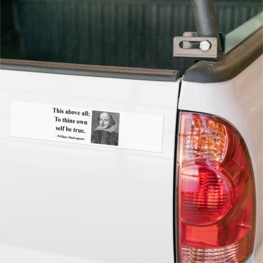 Shakespeare Quote 8b Bumpersticker (Op Truck)