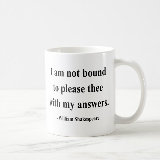 Shakespeare Quote 9a Koffiemok (Rechts)