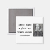 Shakespeare Quote 9b Magneet (Voorkant / Achterkant)