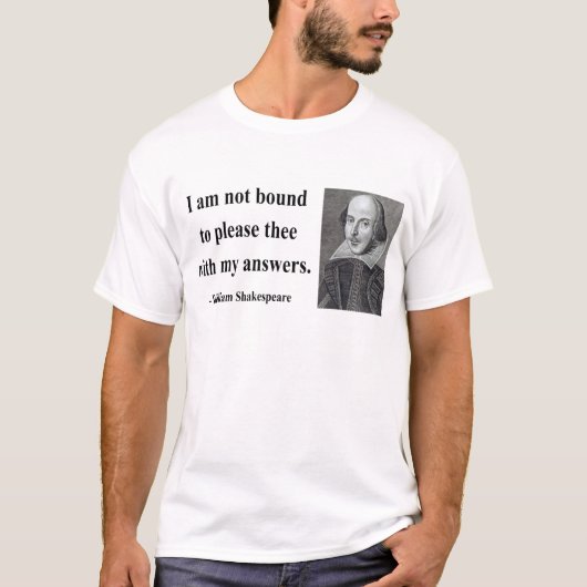 Shakespeare Quote 9b T-shirt (Voorkant)