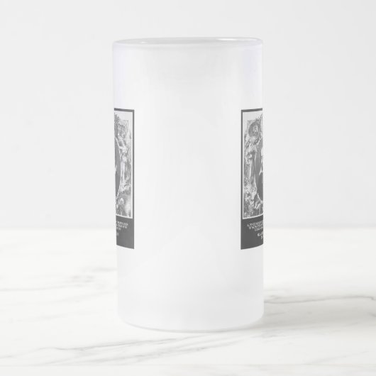 Shakespeare Quote ~ Al het podium van de wereld Matglas Bierpul (Center)