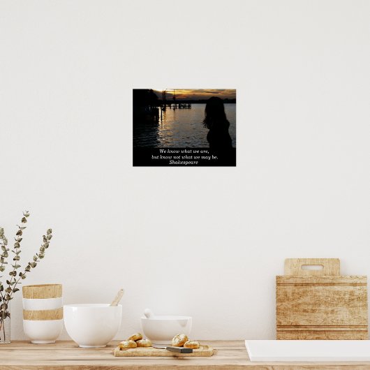 Shakespeare quote - art poster (Keuken)