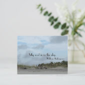Shakespeare Quote Beach Scene Briefkaart (Staand voorkant)