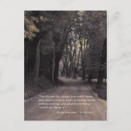 Shakespeare Quote; Buik aan de buffelweg Briefkaart