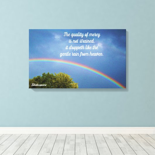 SHAKESPEARE QUOTE canvas (Insitu (Houten vloer))