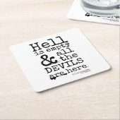 Shakespeare Quote, de Tempest, duivels zijn hier Kartonnen Onderzetters (Schuin)