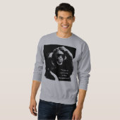 Shakespeare Quote denkt aan apenkapende Pop Art Ma Trui (Voorkant volledig)