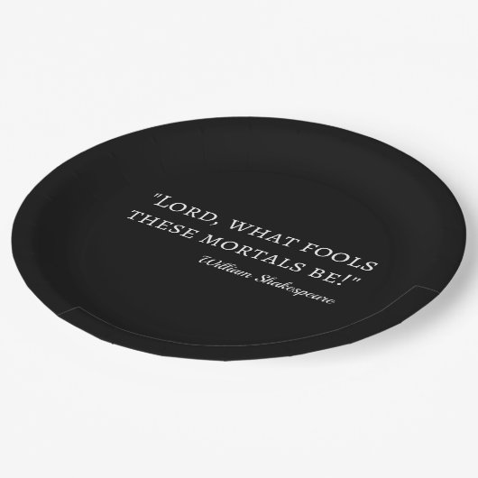 Shakespeare Quote - Fool Mortals I Papieren Bordje (Gekanteld)
