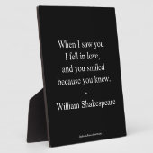 Shakespeare Quote - Ik ben verliefd Fotoplaat (Zijkant)