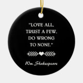SHAKESPEARE QUOTE KERAMISCH ORNAMENT (Voorkant)