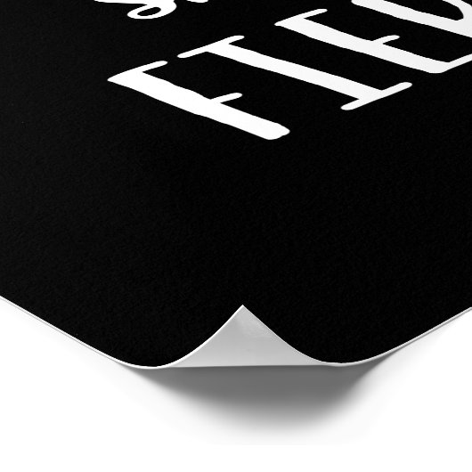 Shakespeare Quote - Little but Fierce II Poster (Hoek)