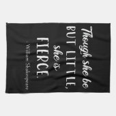 Shakespeare Quote - Little but Fierce II Theedoek (Horizontaal)