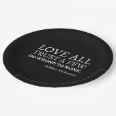 Shakespeare Quote - Love, Trust, and Wroning I Papieren Bordje (Gekanteld)