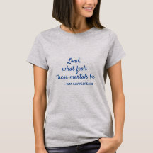 Shakespeare Quote Mortal Fools Blue en White