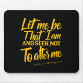 Shakespeare Quote Much Ado About Nothing Gift Play Muismat (Voorkant)